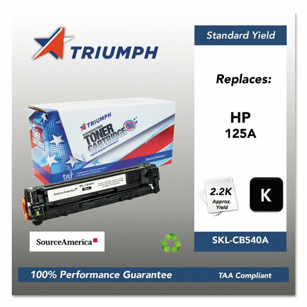 Triumph Remanufactured CB540A 125A Toner, 2,200 Page-Yield, Black 751000NSH0975 SKL-CB540A